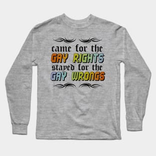 Gay Rights and Wrongs - The Peach Fuzz Long Sleeve T-Shirt